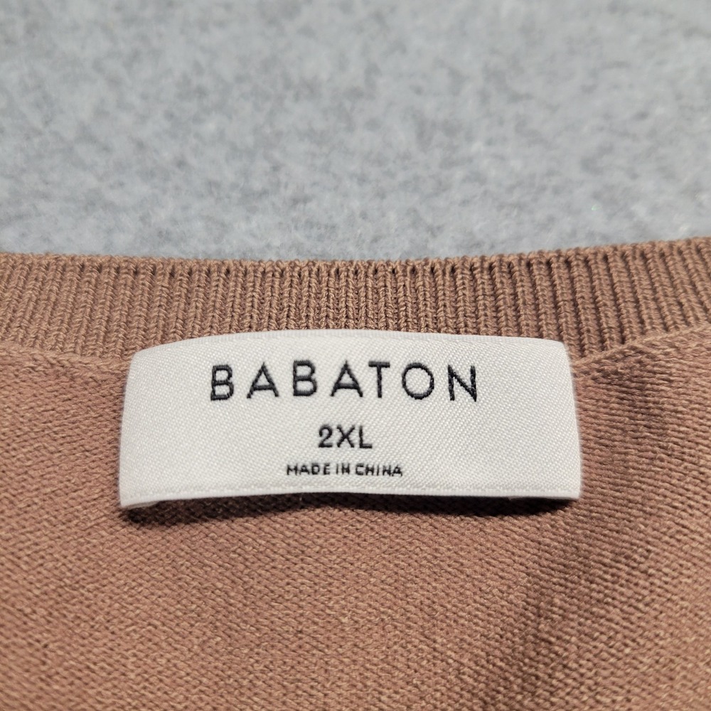 Aritzia Babaton Sculpt Knit Long Sleeve Top Size 2XL Brown Toasty Chaud NWT - Picture 4 of 9